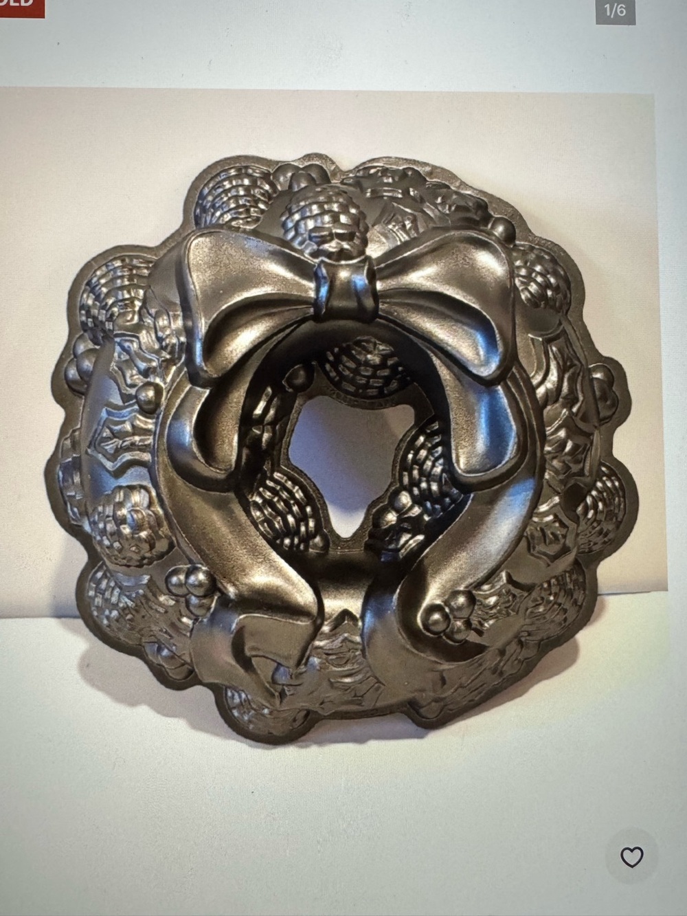 Nordic Ware Wreath Bundt Cake Pan Heavy Cast Aluminum